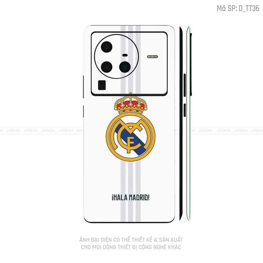 Dán Skin Vivo X Series Hình Real Madrid | D_TT36