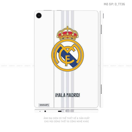 Dán Skin Máy Tính Bảng Lenovo Pad Series Hình CLB Real Madrid | D_TT36