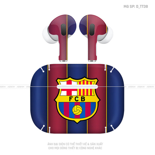 Dán Skin Tai Nghe Airpod 3 Hình FC Barca | D_TT38