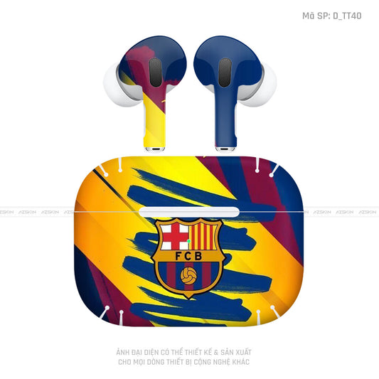 Dán Skin Tai Nghe Airpod 3 Hình FC Barca | D_TT40