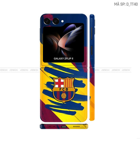 Dán Skin Galaxy Z Flip5 Hình FC Barca | D_TT40