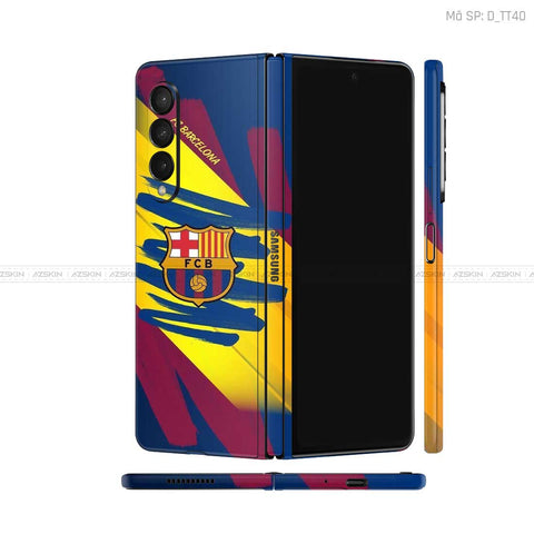 Dán Skin Galaxy Z Fold4 Hình FC Barca | D_TT40