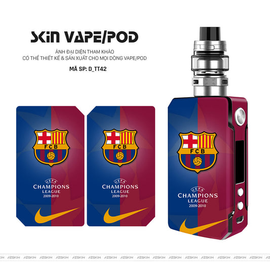 Dán Skin Vape Hình Barcelona | D_TT42