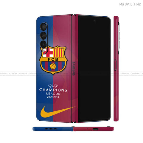 Dán Skin Galaxy Z Fold4 Hình FC Barca | D_TT42