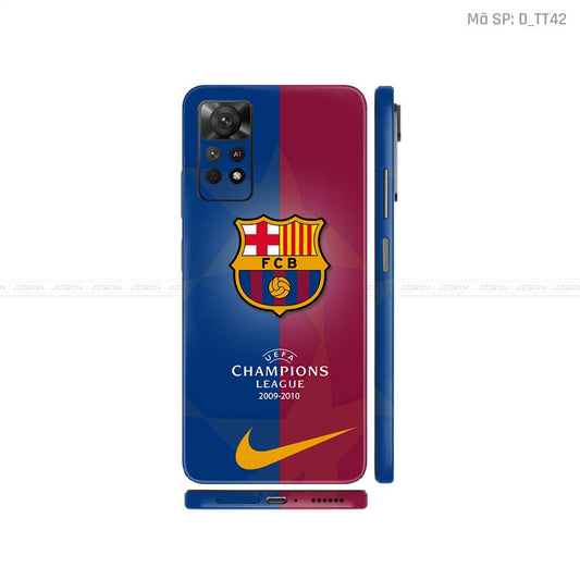 Dán Skin Xiaomi Redmi Note 11 Series Hình CLB Bóng Đá | D_TT42