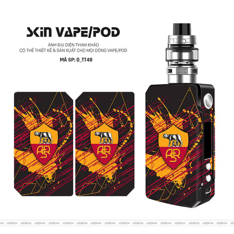 Dán Skin Vape Hình AS Roma | D_TT48