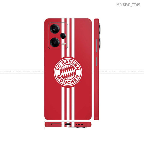 Dán Skin Xiaomi Redmi Note 12 Series Hình CLB Bóng Đá | D_TT49