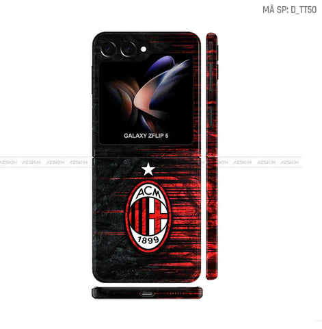 Dán Skin Galaxy Z Flip5 Hình AC Milan | D_TT49