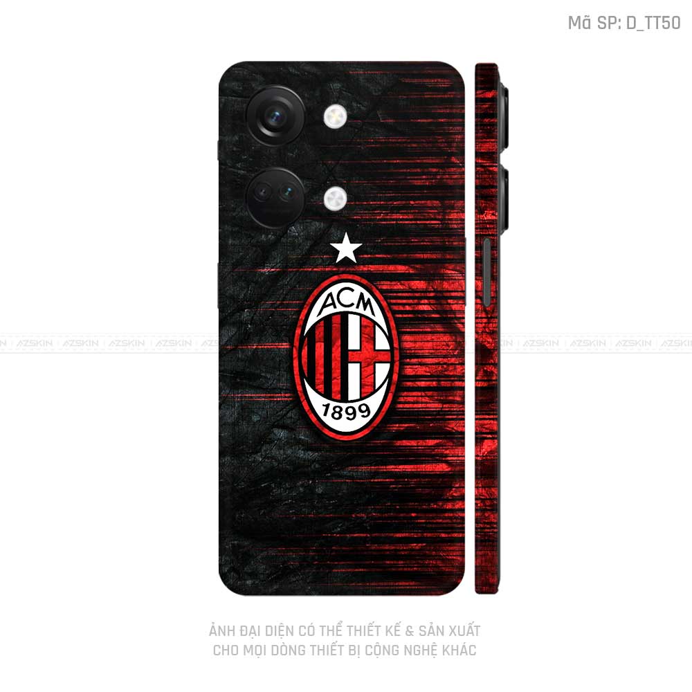 Dán Skin Oneplus Nord Series Hình AC MIlan | D_TT50