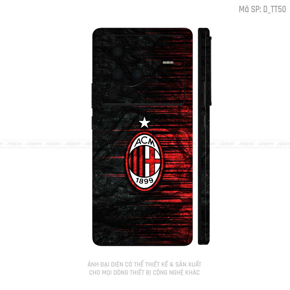 Dán Skin Vivo X Series Hình AC Milan | D_TT50