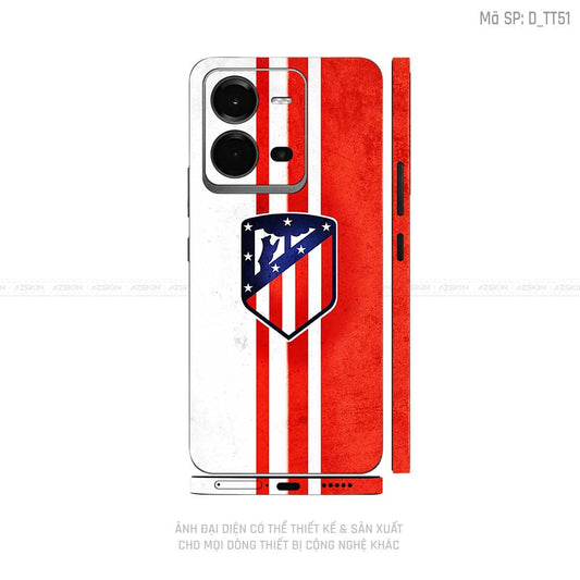 Dán Skin Vivo V Series Hình Atlético de Madrid  | D_TT51