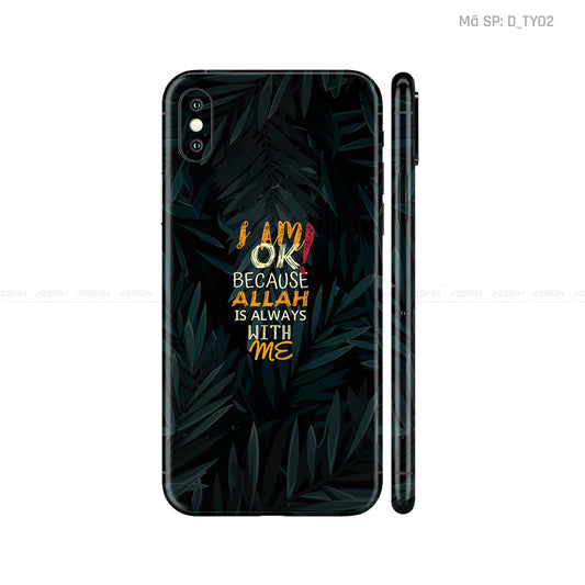Dán Skin IPhone X Series Hình TYPOGRAPHY | D_TY02