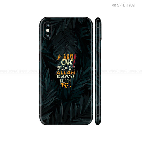 Dán Skin IPhone X Series Hình TYPOGRAPHY | D_TY02