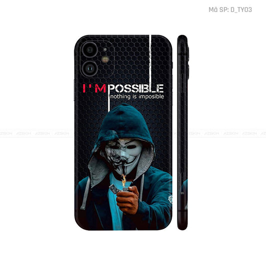 Dán Skin IPhone 11 Series Hình TYPOGRAPHY | D_TY03