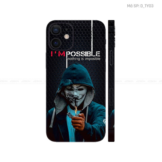 Dán Skin IPhone 12 Series Hình TYPOGRAPHY | D_TY03