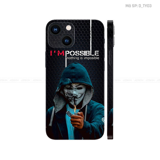 Dán Skin IPhone 13 Series Hình TYPOGRAPHY | D_TY03