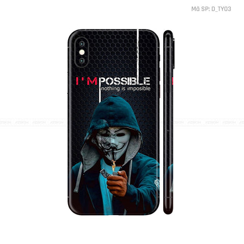 Dán Skin IPhone X Series Hình TYPOGRAPHY | D_TY03