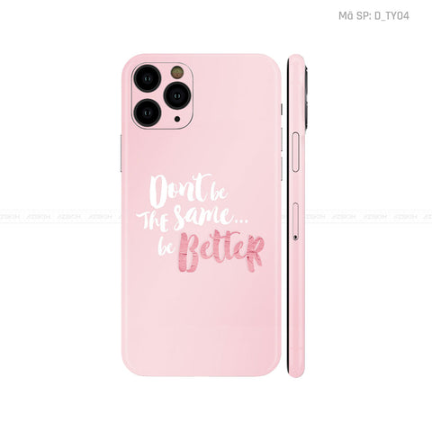 Dán Skin IPhone 11 Series Hình TYPOGRAPHY | D_TY04