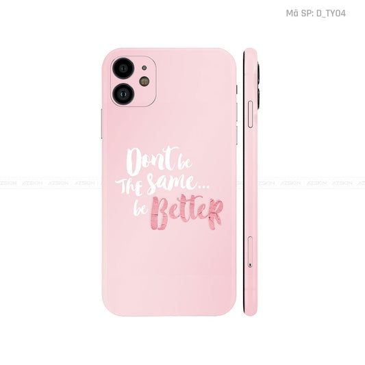 Dán Skin IPhone 11 Series Hình TYPOGRAPHY | D_TY04