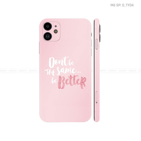Dán Skin IPhone 11 Series Hình TYPOGRAPHY | D_TY04
