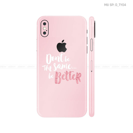 Dán Skin IPhone X Series Hình TYPOGRAPHY | D_TY04