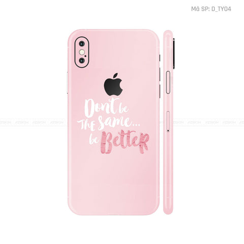 Dán Skin IPhone X Series Hình TYPOGRAPHY | D_TY04