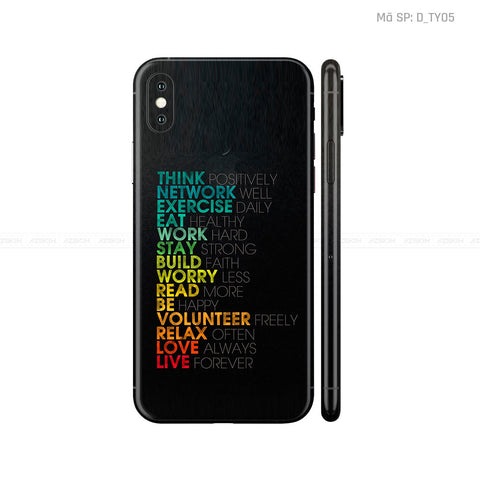 Dán Skin IPhone X Series Hình TYPOGRAPHY | D_TY05