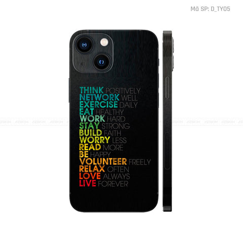 Dán Skin IPhone 13 Series Hình TYPOGRAPHY | D_TY05
