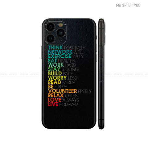 Dán Skin IPhone 11 Series Hình TYPOGRAPHY | D_TY05