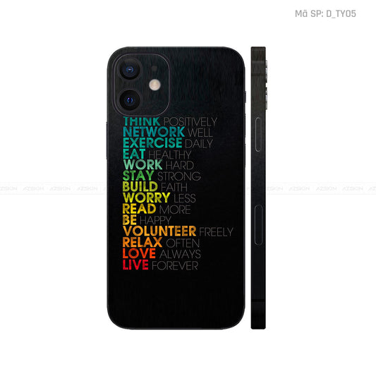 Dán Skin IPhone 12 Series Hình TYPOGRAPHY | D_TY05