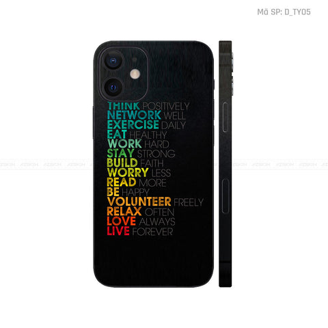 Dán Skin IPhone 12 Series Hình TYPOGRAPHY | D_TY05
