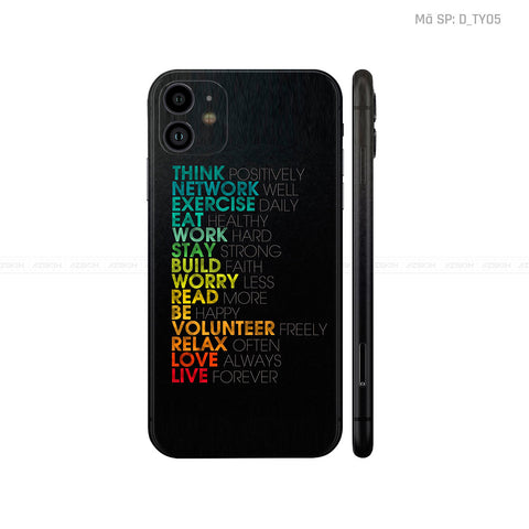 Dán Skin IPhone 11 Series Hình TYPOGRAPHY | D_TY05