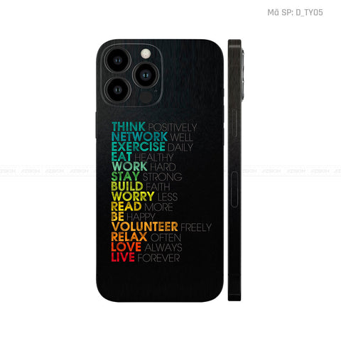 Dán Skin IPhone 16 Series Hình Typography | TY05