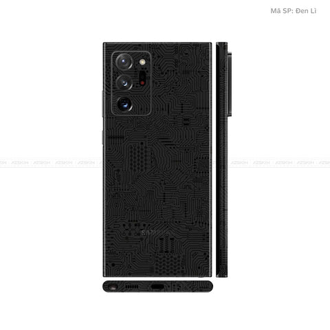 Dán Skin Galaxy Note 20 Series Vân Vi Mạch Đen | UVPT01