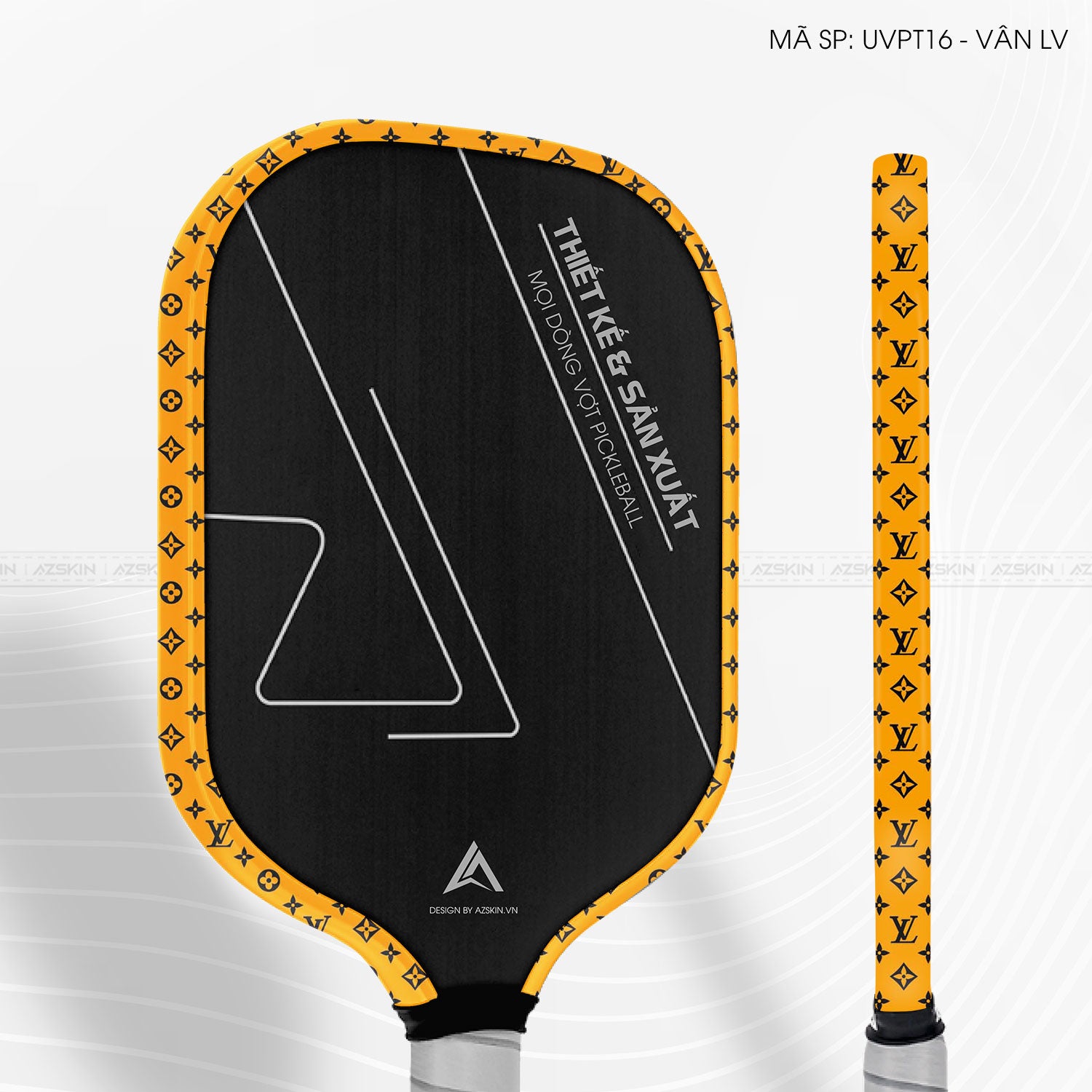 Miếng Dán Viền Vợt Pickleball Skin Vân Nổi LV | UVPT16