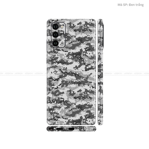 Dán Skin Galaxy Note 20 Series Vân Camo Digital Xám | UVPT11