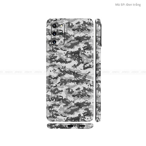 Dán Skin Galaxy S20 Series Vân Camo Digital Xám | UVPT11