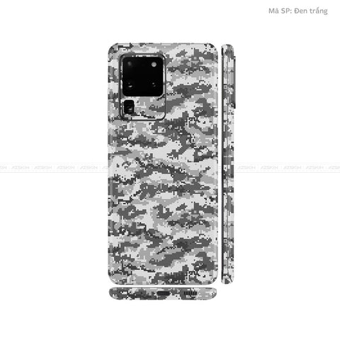 Dán Skin Galaxy S20 Series Vân Camo Digital Xám | UVPT11