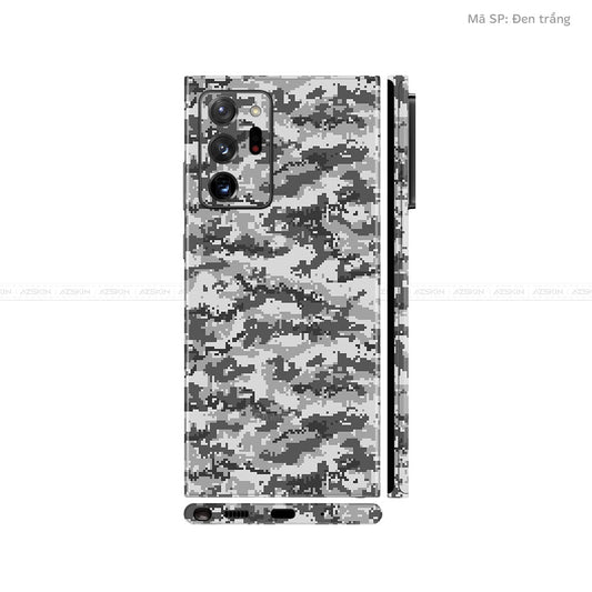 Dán Skin Galaxy Note 20 Series Vân Camo Digital Xám | UVPT11