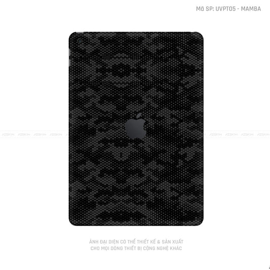 Dán Skin IPad Gen Series Vân Mamba Đen | UVPT05