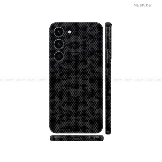 Dán Skin Samsung Galaxy S24 Series Vân Nổi Mamba Đen | UVPT05