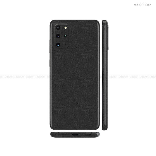 Dán Skin Galaxy S20 Series Vân Pattern AZ Đen | UVPT06