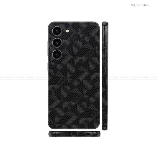 Dán Skin Galaxy S23 Series Vân Nổi Nordic Đen | UVPT02