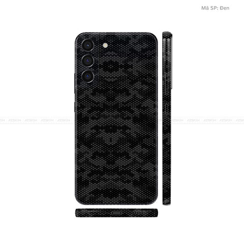 Dán Skin Galaxy S22 Series Vân Nổi Mamba Đen | UVPT05