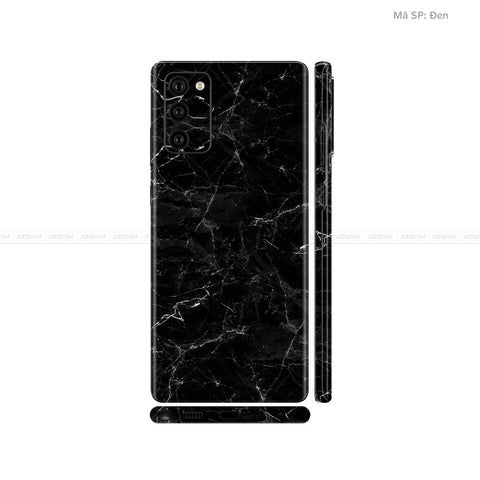Dán Skin Galaxy Note 20 Series Vân Đá Đen | UVPT10