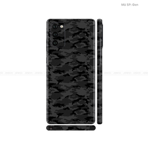 Dán Skin Galaxy Note 20 Series Vân Camo Urban Đen | UVPT08