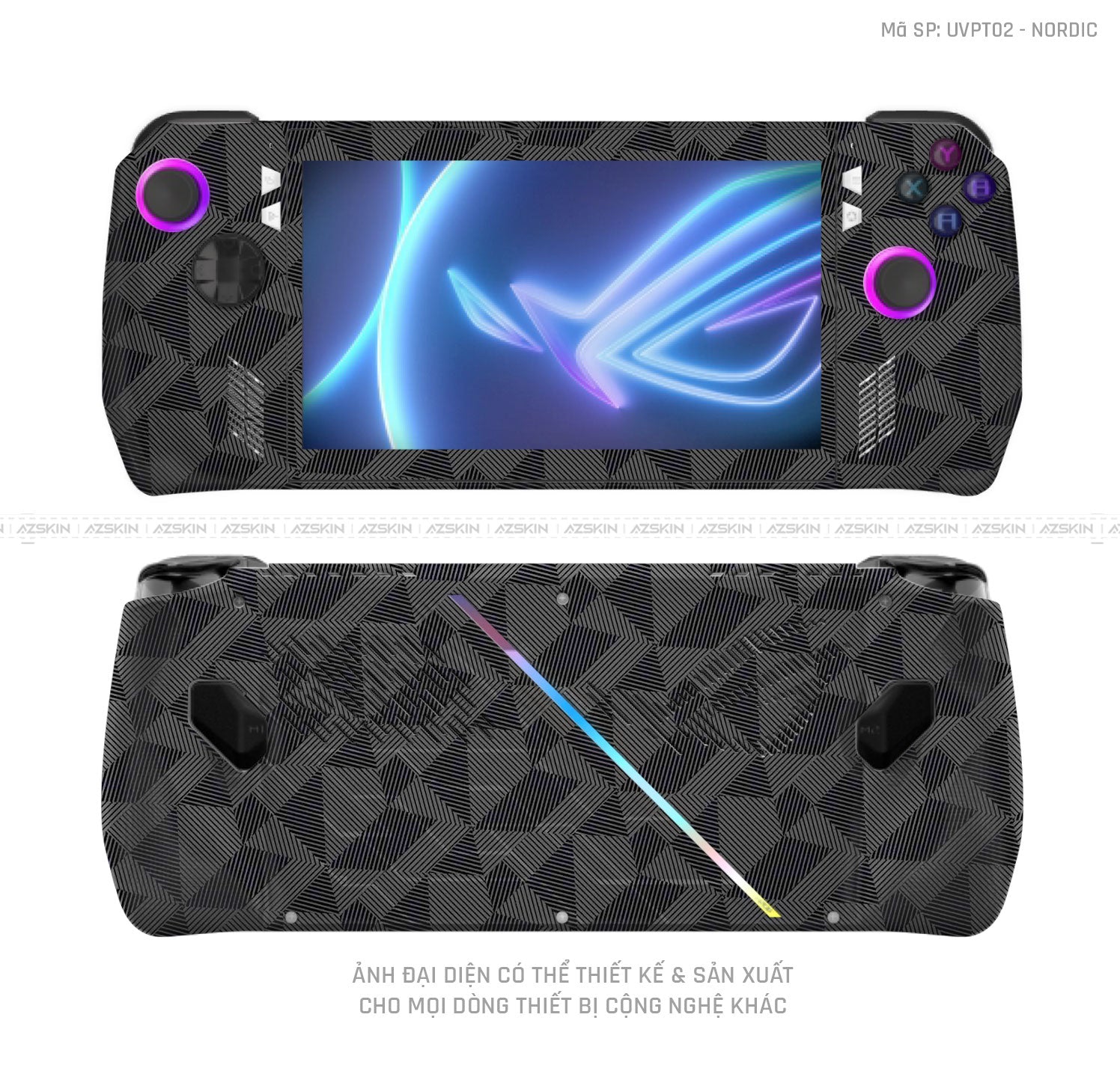 Asus Rog Router Skin Dán Skin Máy Chơi Game Asus ROG Vân Nordic Đen | UVPT02 – AZSKIN.VN