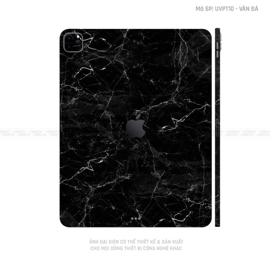 Dán Skin IPad Air Series Vân Đá Đen | UVPT10