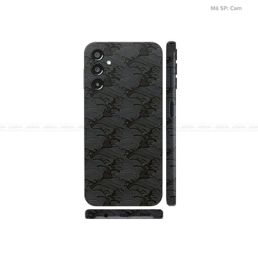 Dán Skin Galaxy A Series Vân Pattern Wave Đen | UVPT09