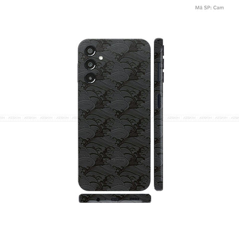 Dán Skin Galaxy A Series Vân Pattern Wave Đen | UVPT09